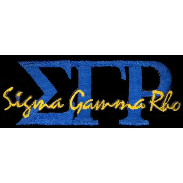 Sigma Gamma Rho Signature Patch 2 1
