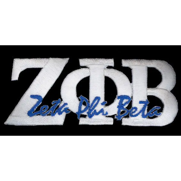 Zeta Phi Beta Signature Patch 2 1