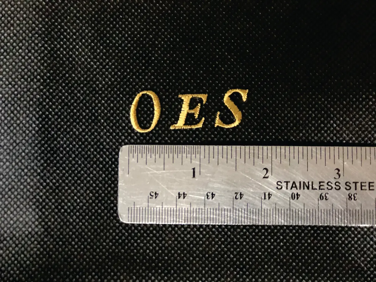Order Of The Eastern Star Letters Patch 1