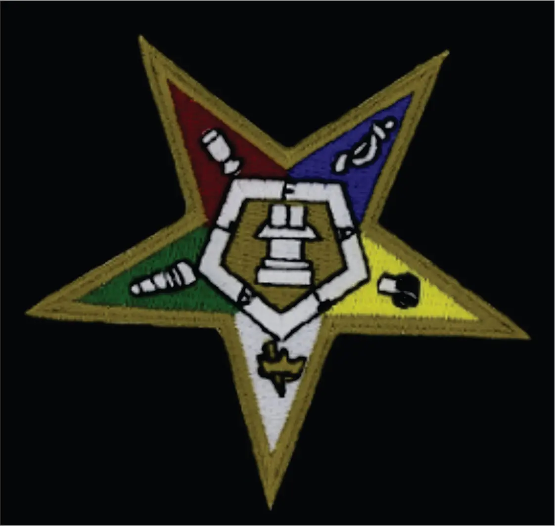 Order Of The Eastern Star 1In Embroidered Patch 1