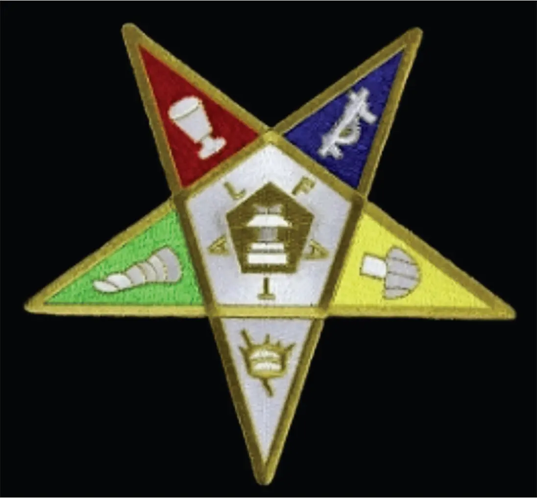 Order Of The Eastern Star Patch 4.5" 1