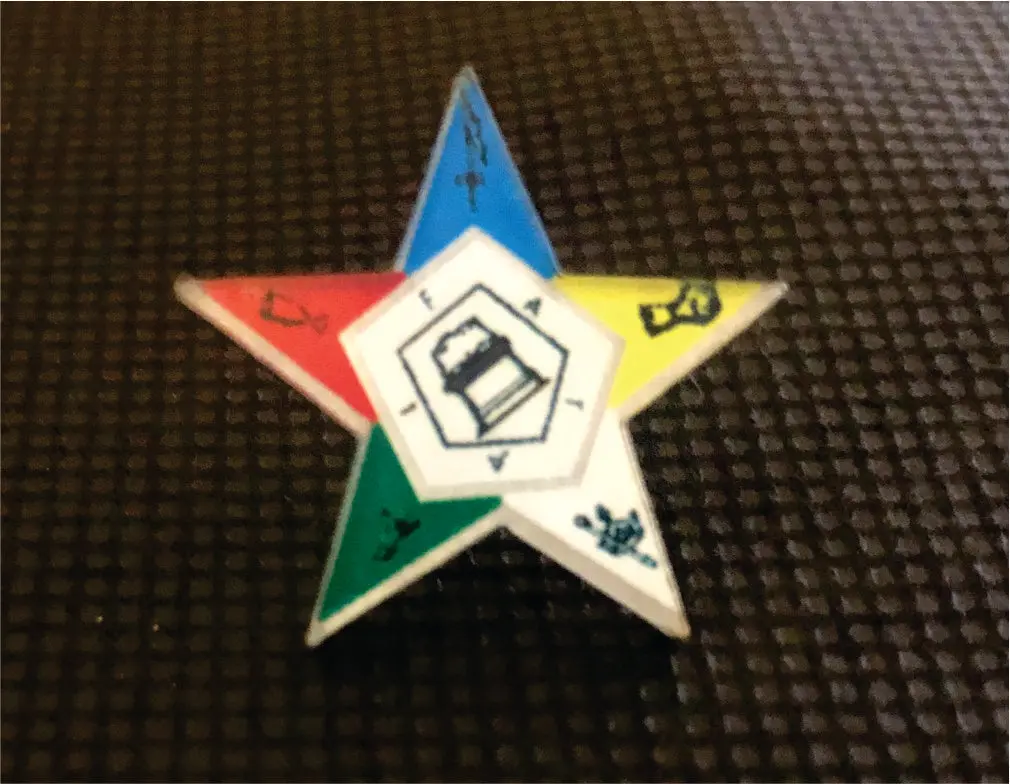 Order Of The Eastern Star "Star" Pin 1