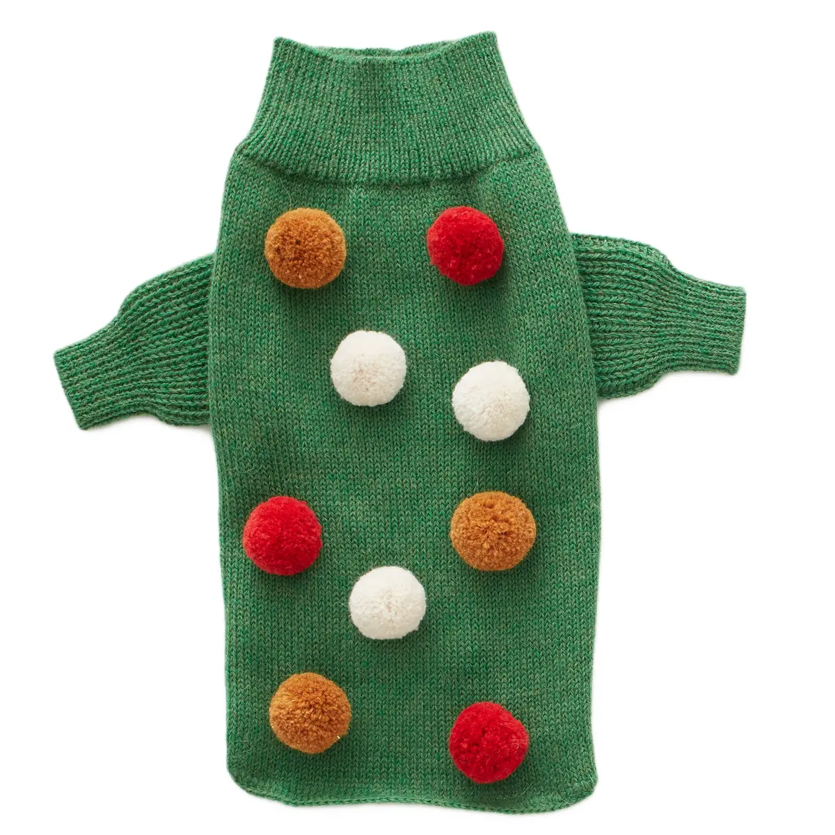 Oeuf | Green Pom Pom Sweater 2