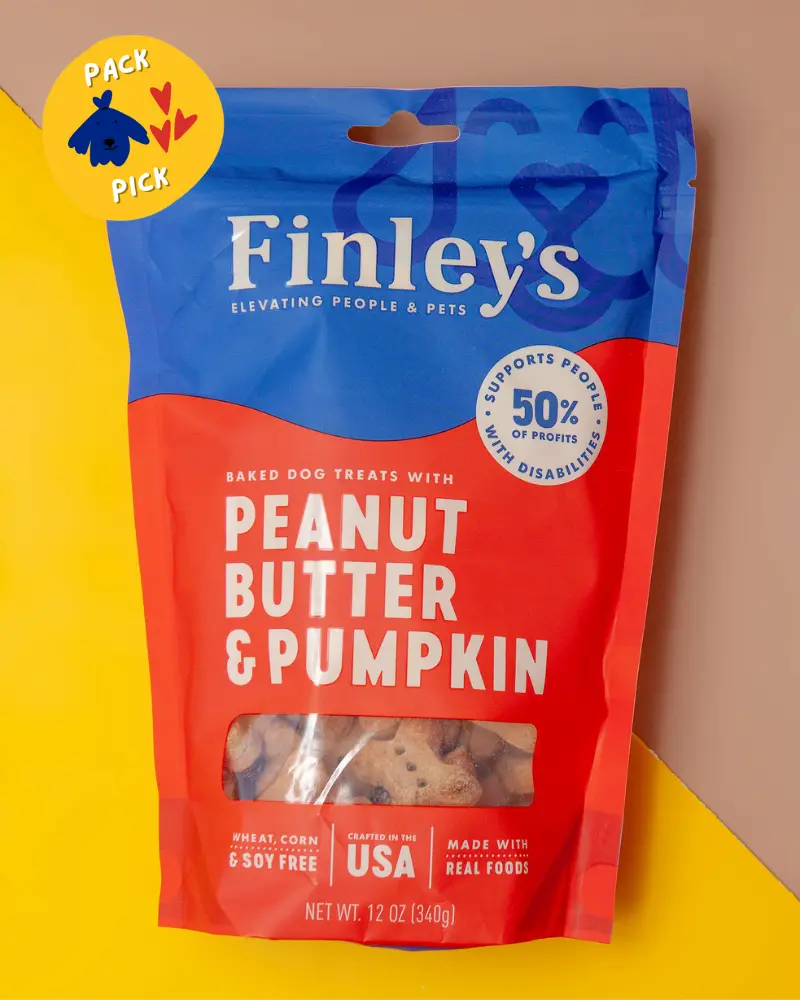 Peanut Butter & Pumpkin Crunchy Dog Biscuits 1
