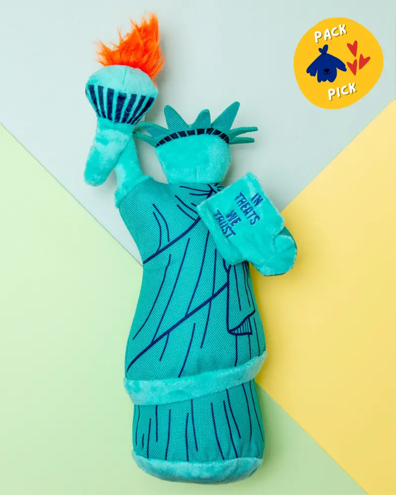 Statue Of Liberty Squeaky Plush Dog Toy 1