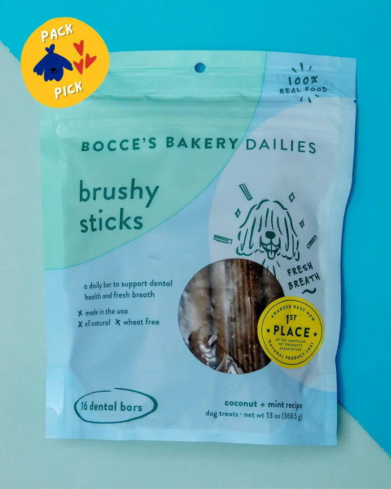 Daily Dental Brushy Sticks For Dogs In Coconut & Mint Recipe 1