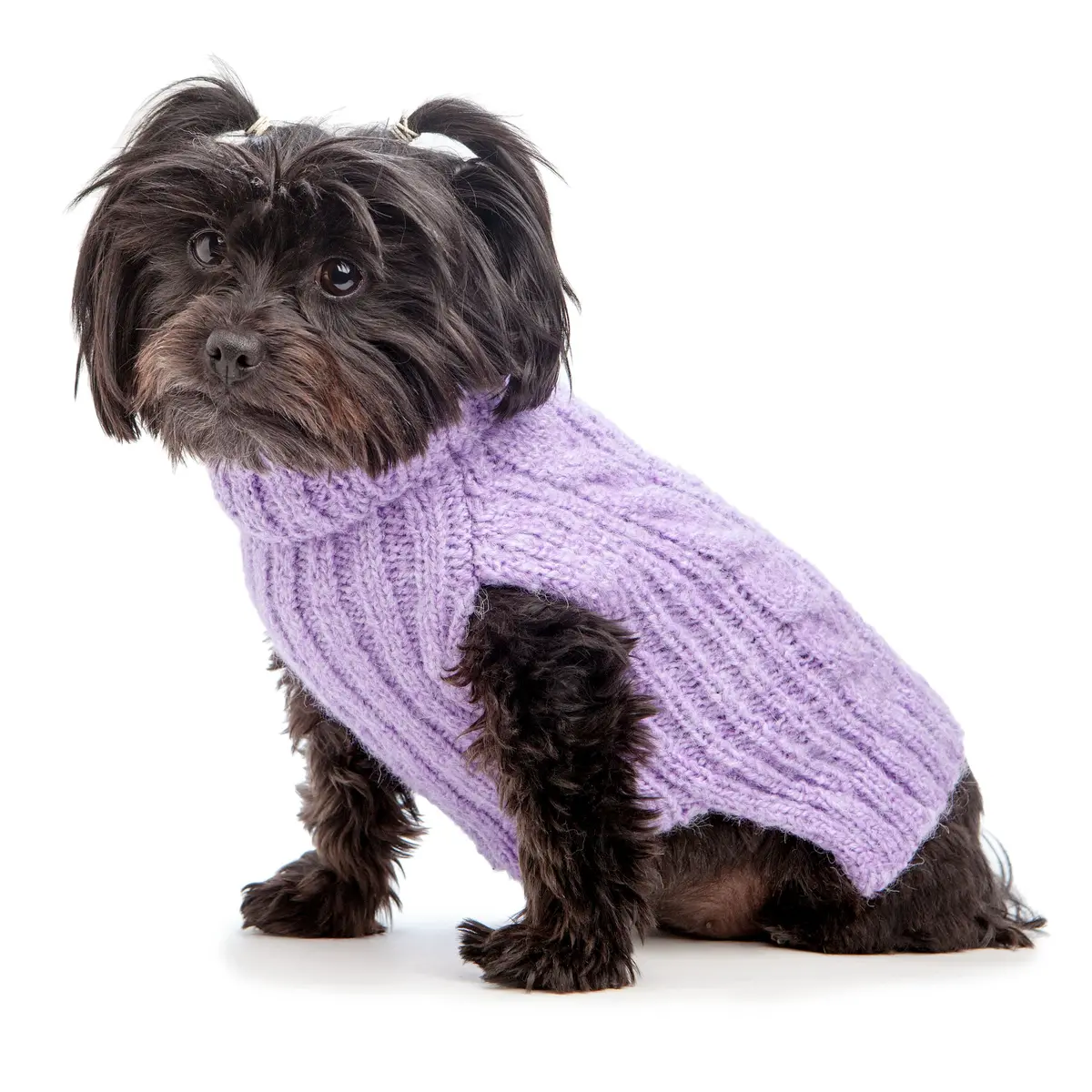 Peruvian Knits | Cable Knit Sweater In Lavender 1