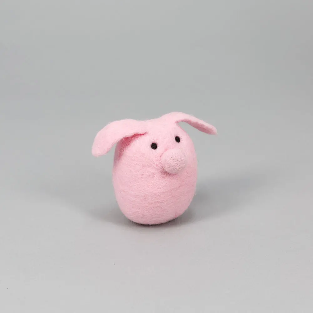Ware Of The Dog | Boiled Wool Pig Toy 1