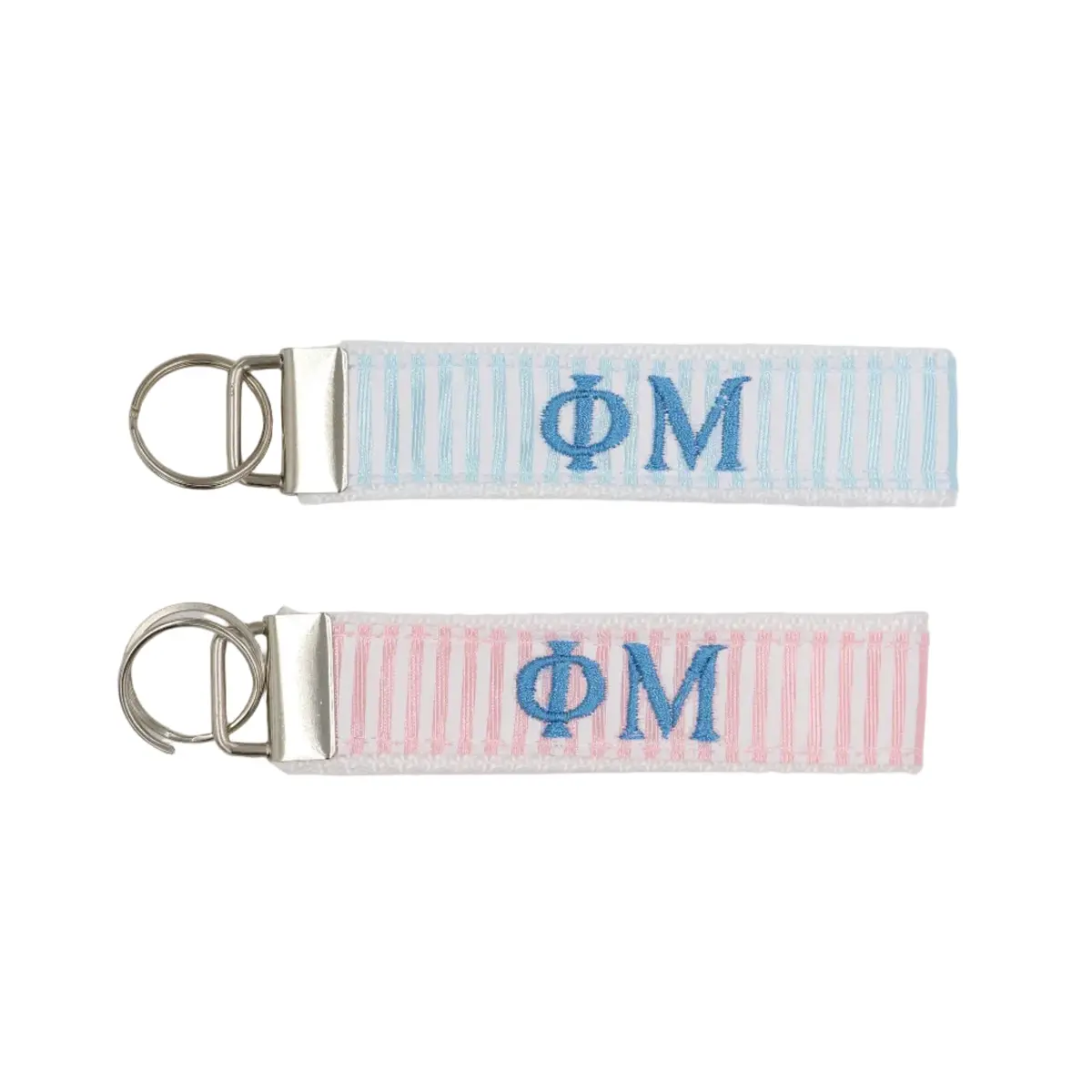 Phi Mu Pastel Fob Keychain 1