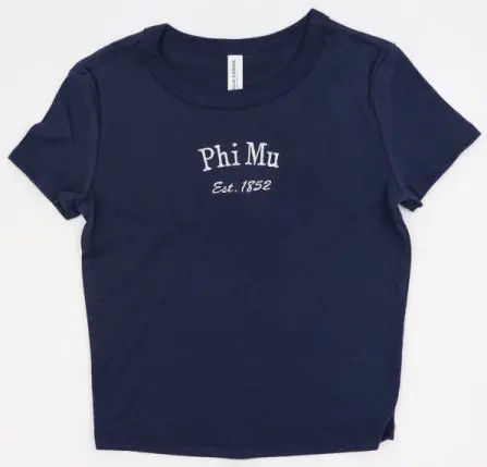 Phi Mu Classic Baby Tee 1