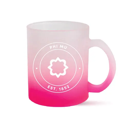 Phi Mu Ombre Mug 1