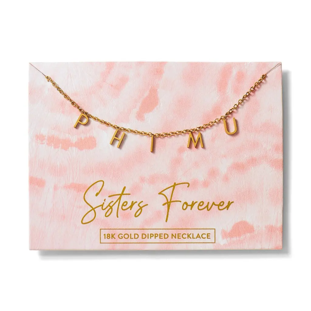 Phi Mu Name Necklace 1