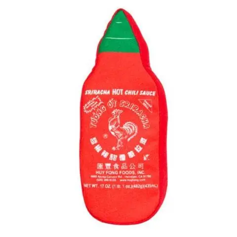 Pridebites | Sriracha Bottle Dog Toy 1