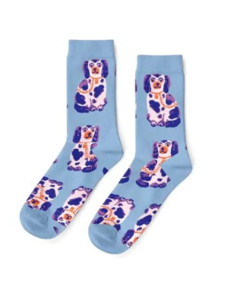 Staffordshire Dogs Crew Socks (Womens 5-10) 1