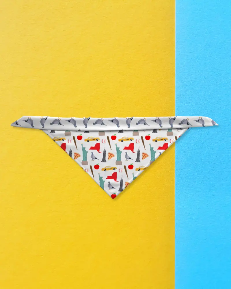Reversible New York City Dog Bandana (Made In The Usa) 1