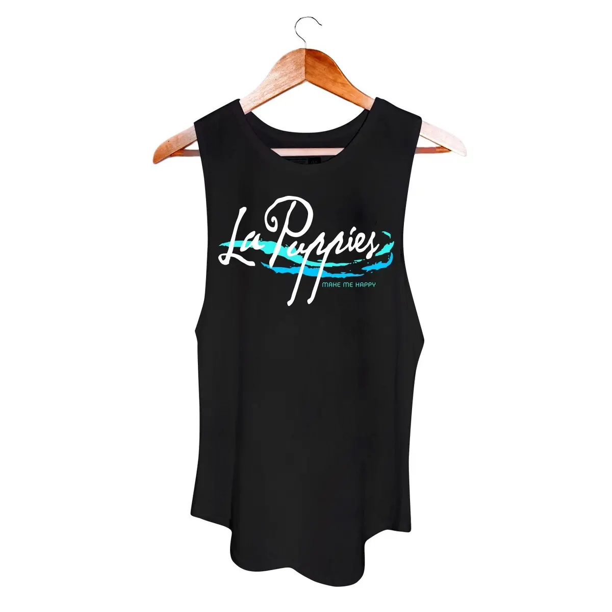 Puppies Make Me Happy | La Puppies Women's Sleeveless Tank 1