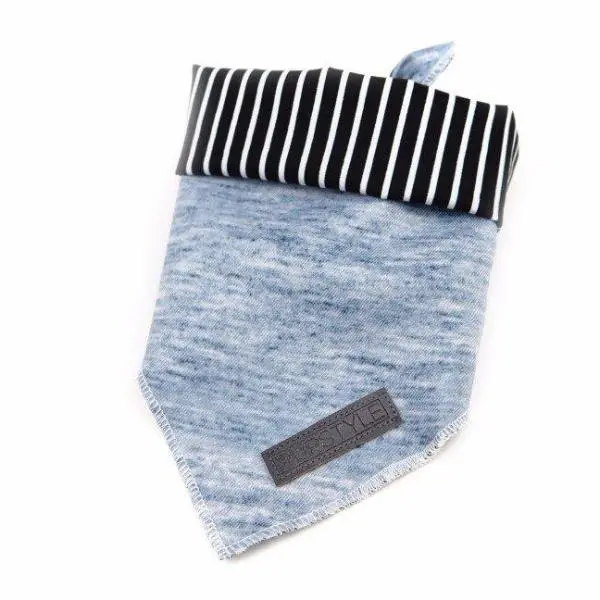 Pupstyle | Greys For Days Tie-Up Reversible Bandana 1
