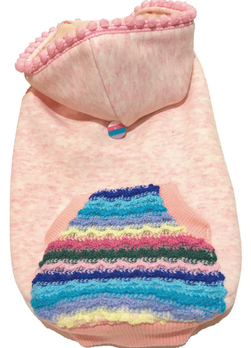 Luna Blue | Marble Hoodie In Peach 1