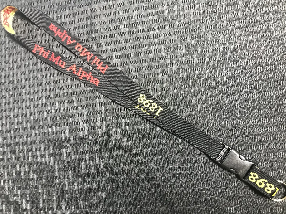 Phi Mu Alpha Embroidered Lanyard Sav 1