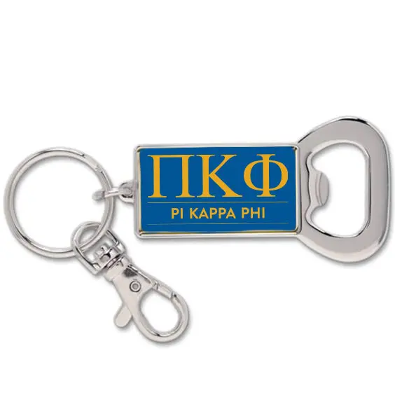 Pi Kappa Phi Keychain With Flat Bottle Opener 1