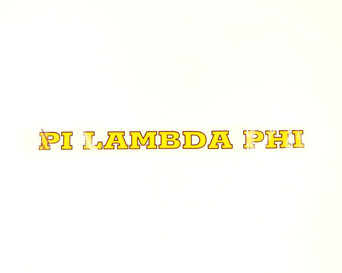 Pi Lambda Phi Horizontal Decal 1