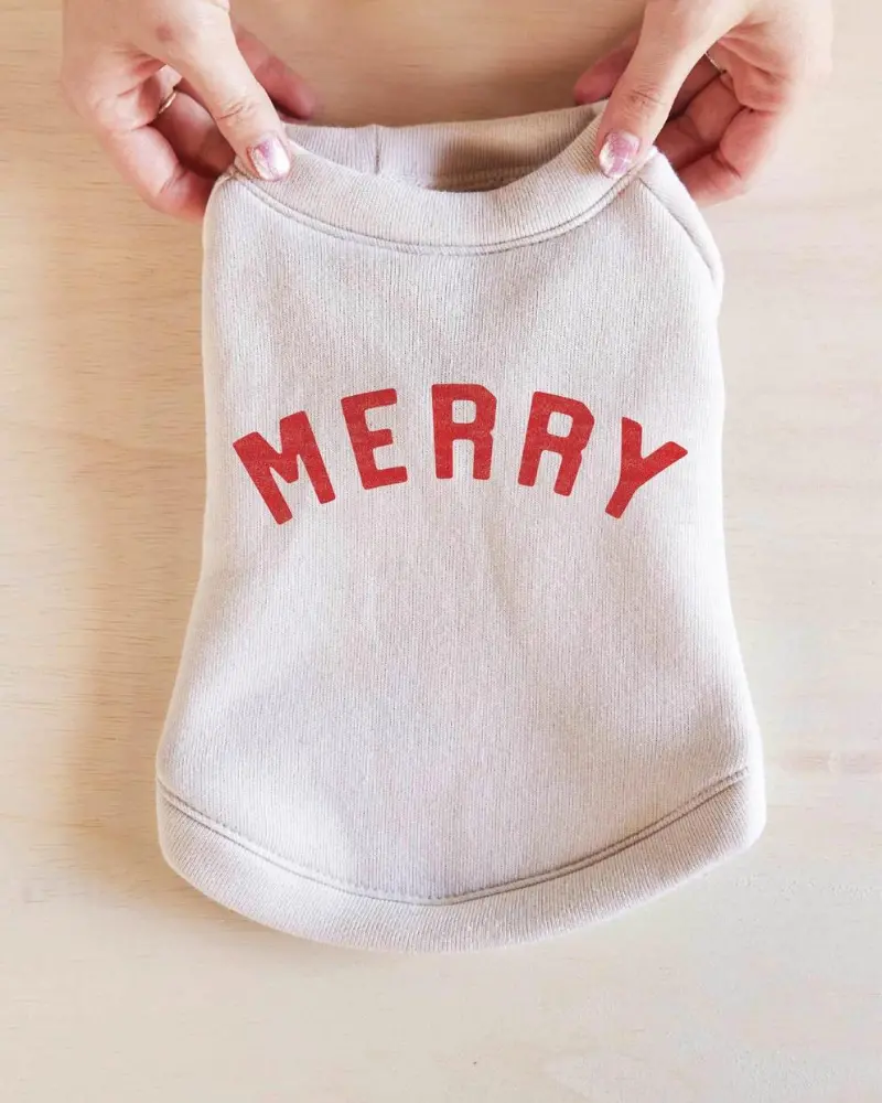 "Merry" Pet Sweatshirt (Made In The Usa) (Final Sale) 1