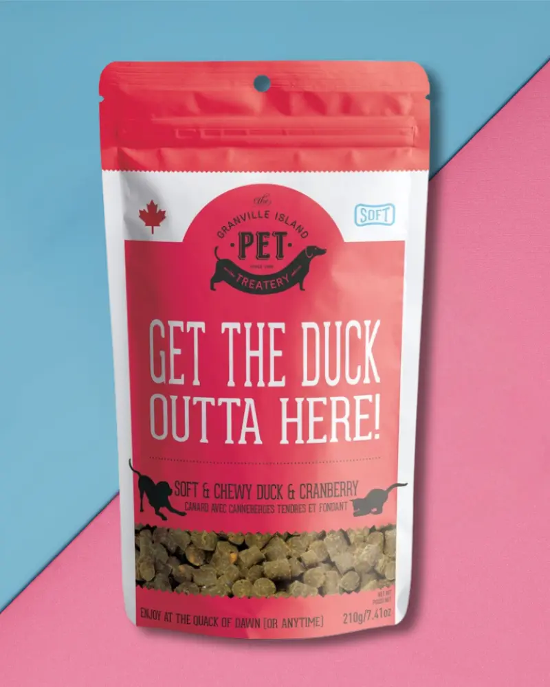 Get The Duck Outta Here Soft & Chewy Dog Treats 1