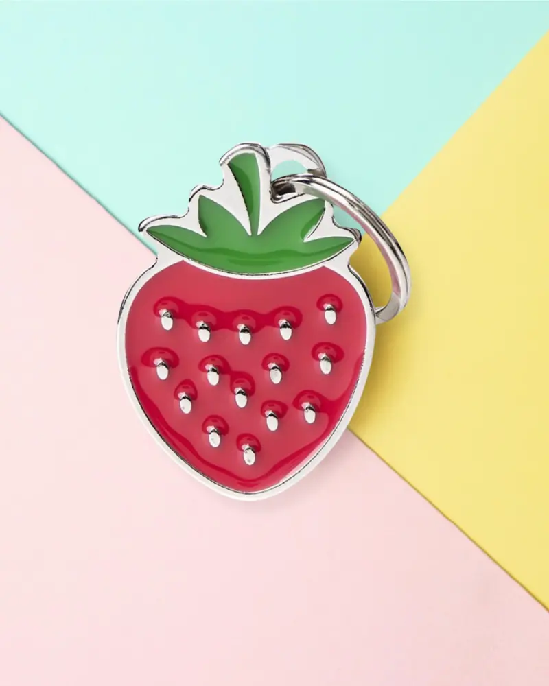 Sweet As A Strawberry Custom Pet Id Tag 1