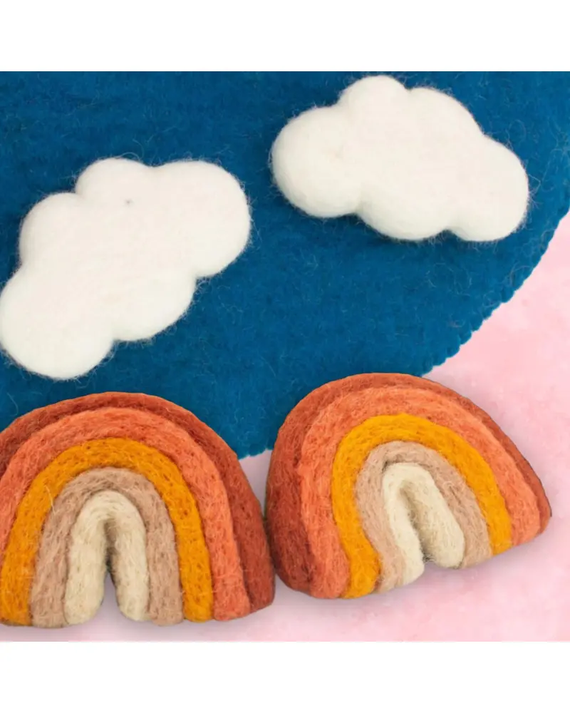 Autumn Rainbow & Cloud Catnip Toy (2-Pack) (Made In The Usa) 1