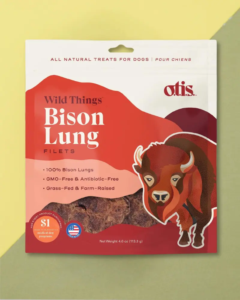 Wild Things Bison Lung Filets Dog Treat 1