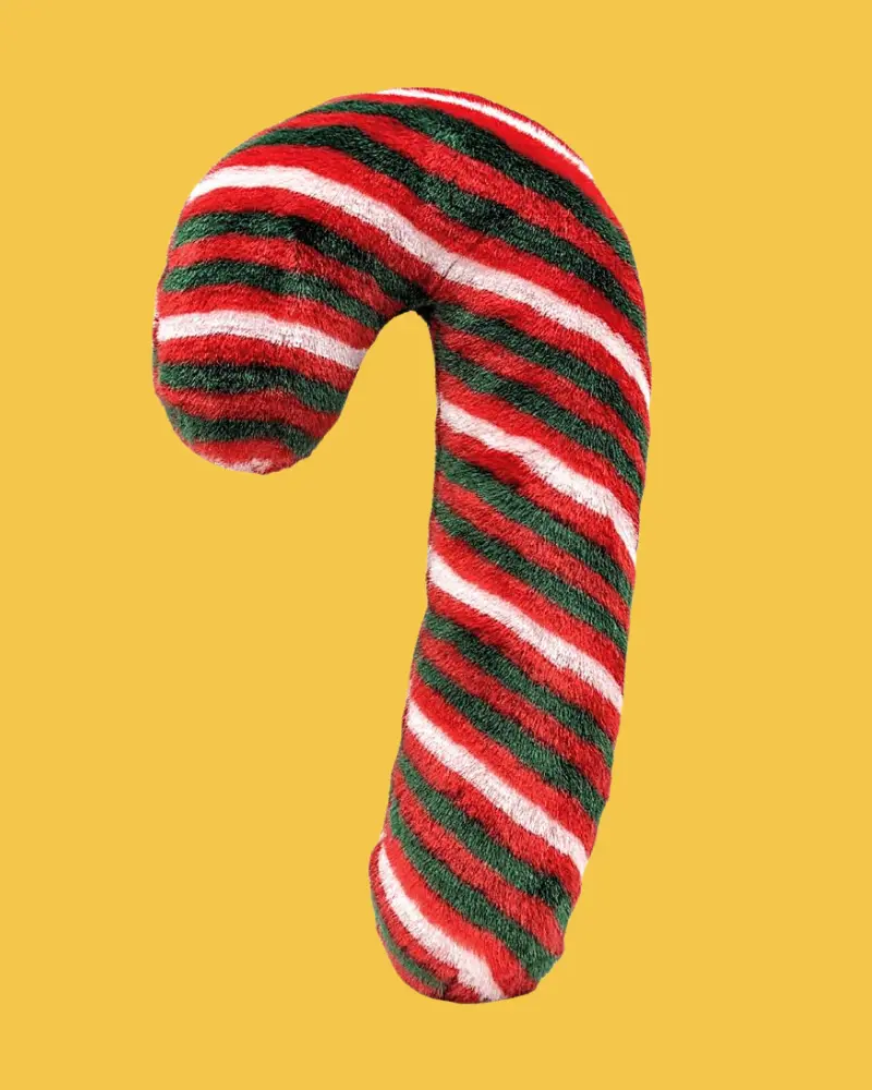 Candy Cane Dog Plush Toy 1