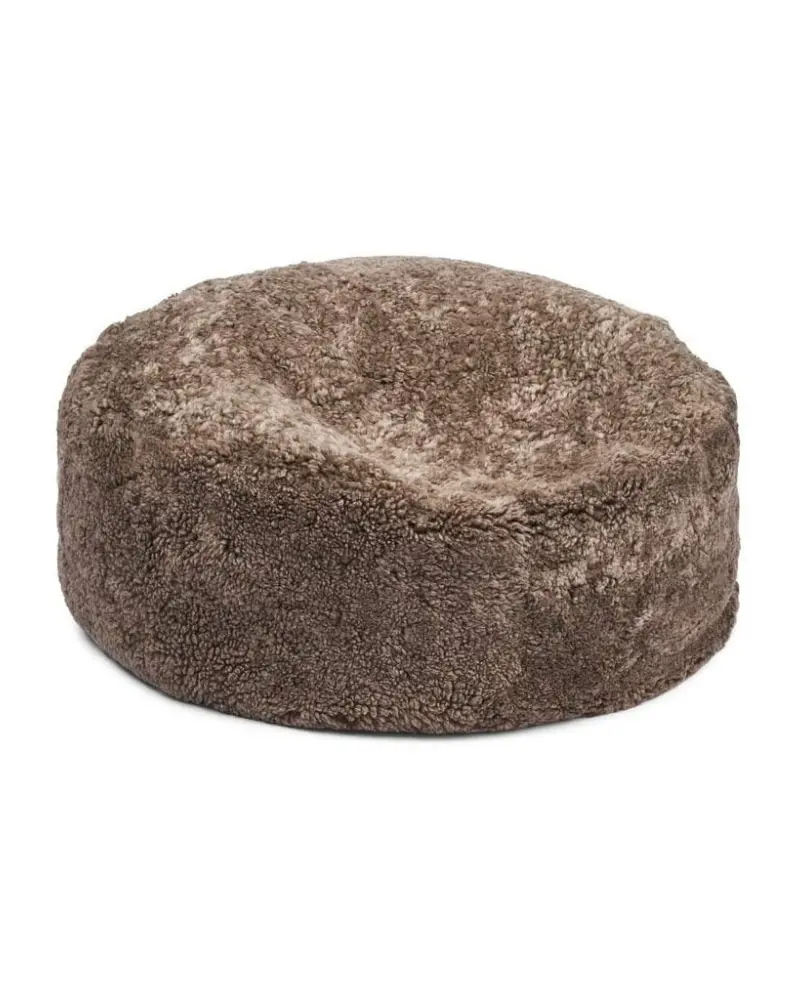 Sheepskin Shortwool Pet Bean Bag In Taupe (29" X 11") 1