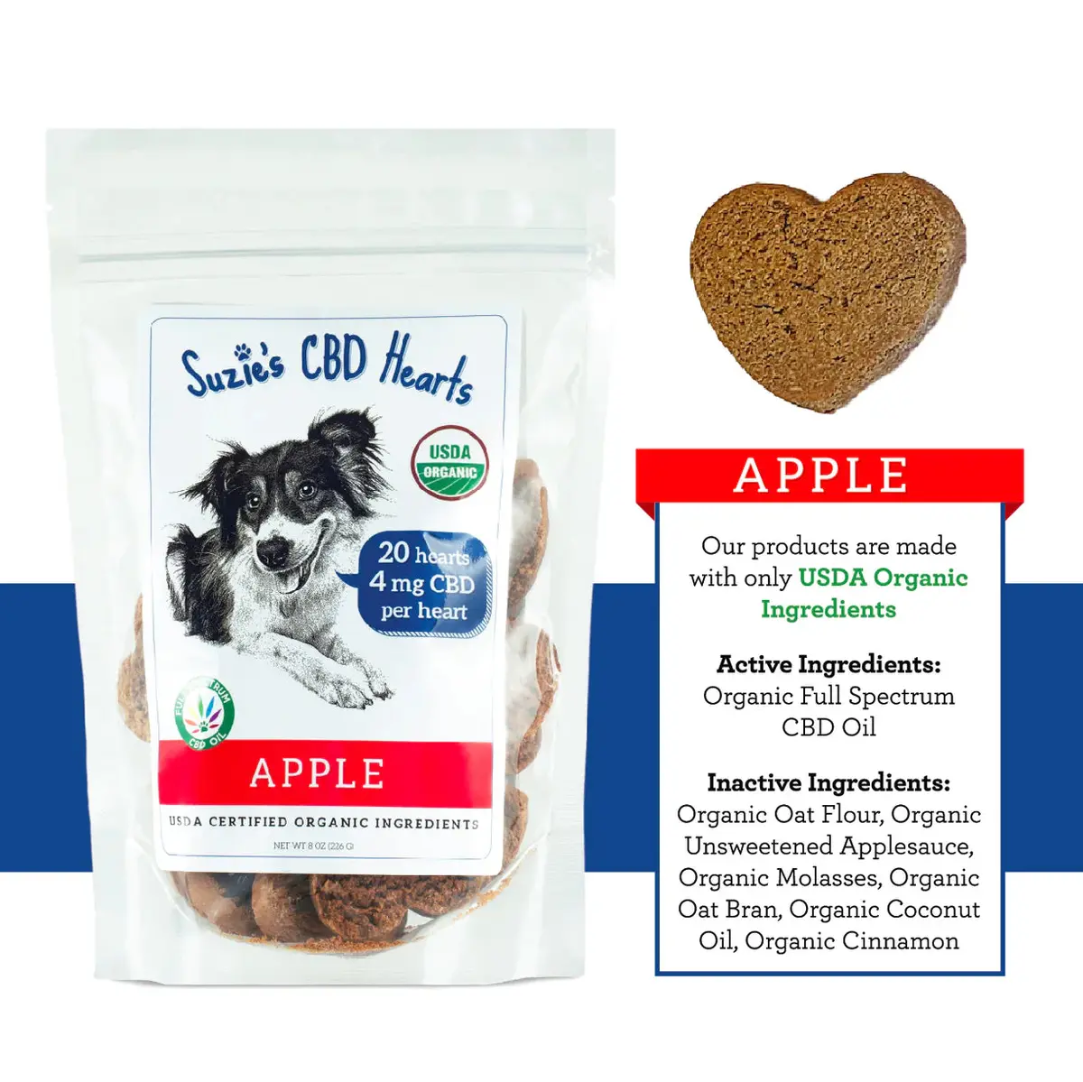 Cbd Apple Dog Treats (4Mg) 1