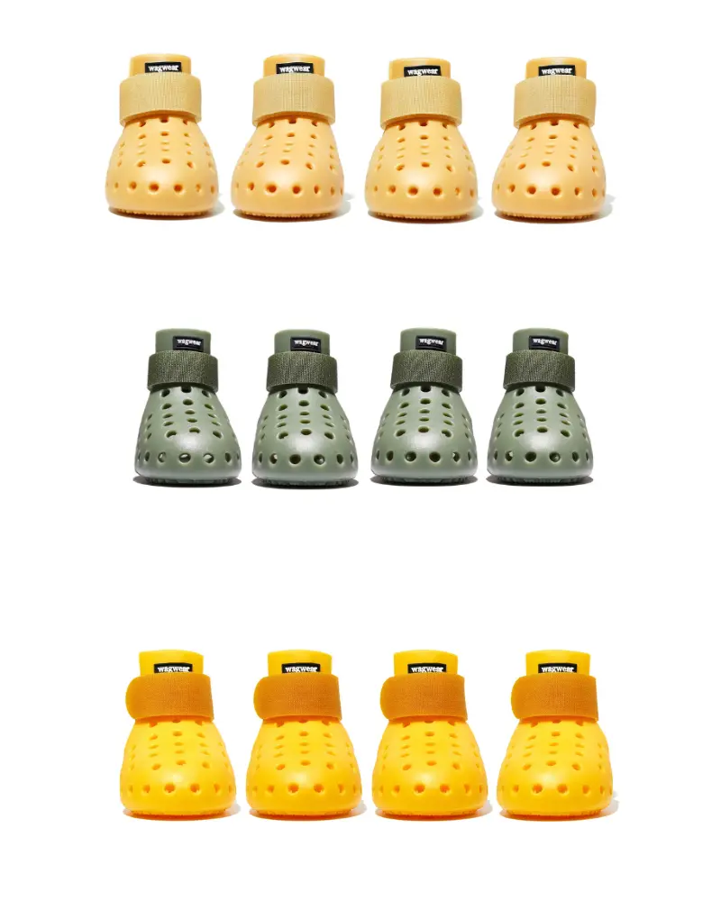Wagwellies Mojave Dog Boots In Sage, Sand Or Golden 1