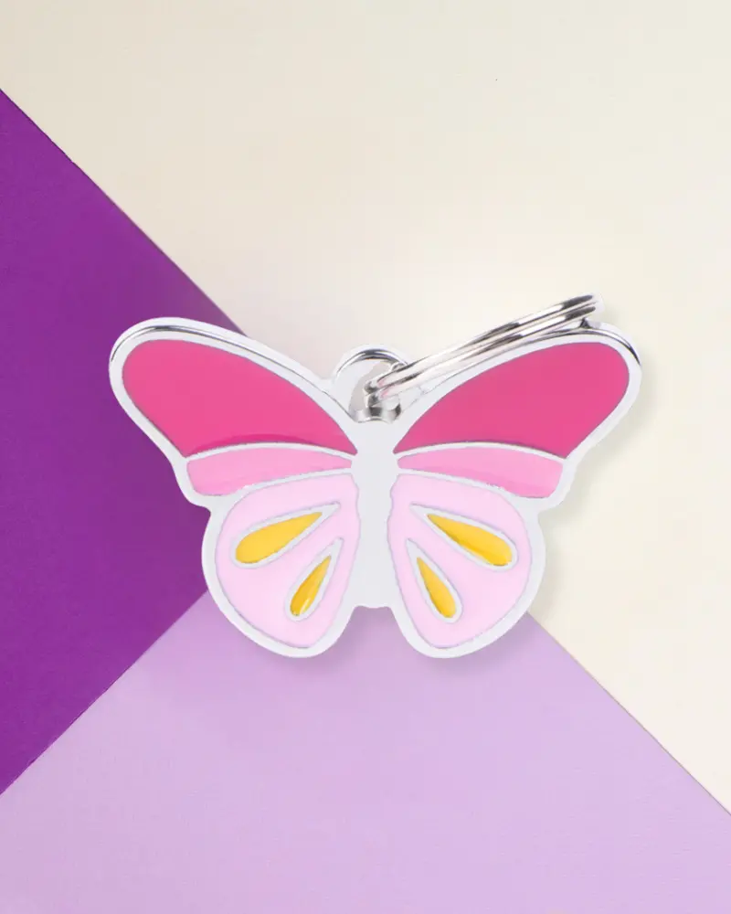 Butterfly Custom Pet Id Tag 1