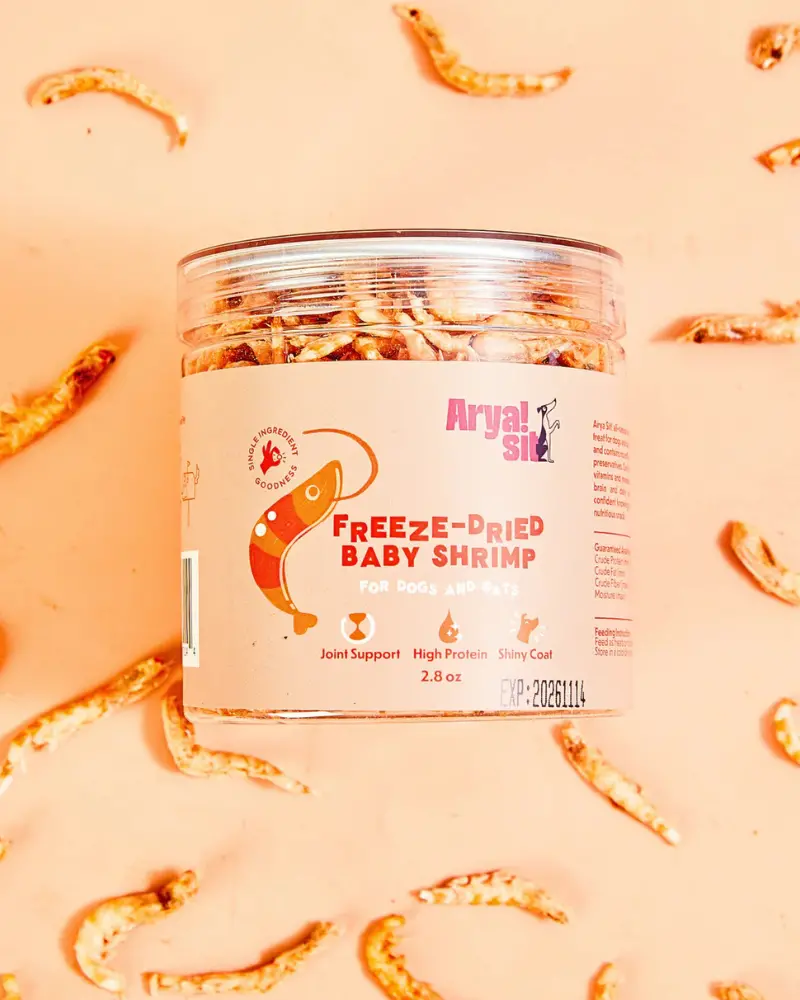 Freeze-Dried Baby Shrimp Treat For Dogs & Cats 1