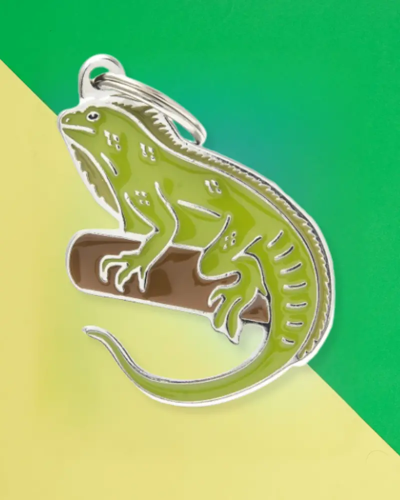 Iguana Custom Pet Id Tag 1