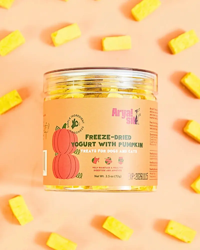 Freeze-Dried Pumpkin Yogurt Treats For Dogs & Cats 1