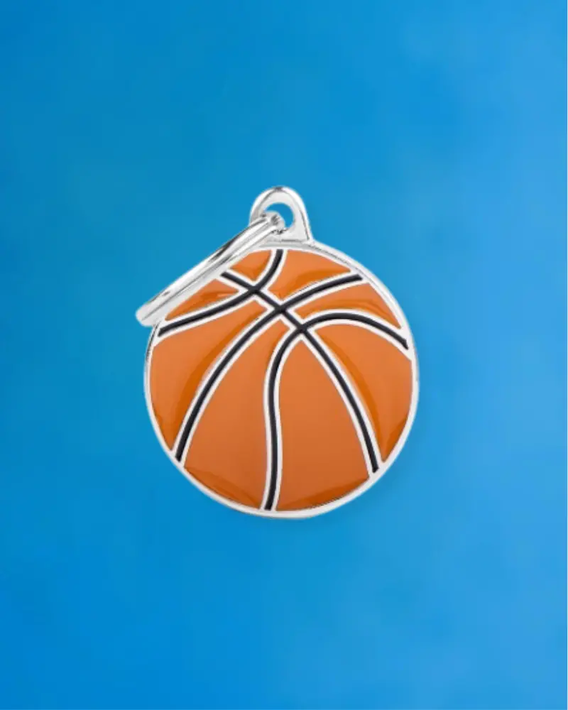 Basketball Custom Pet Id Tag 1