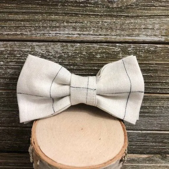 Rex & Bandon | Bow Tie In Classic Linen 1