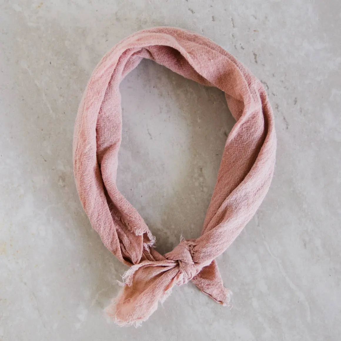 Rosemarine Textiles | Terracotta Cotton Gauze Bandana 1