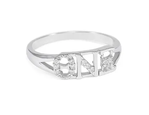 Theta Nu Xi Letter Rings 1