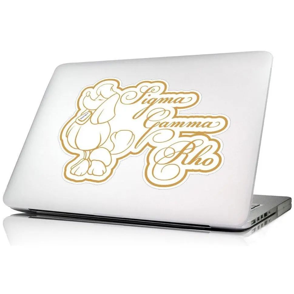 Sigma Gamma Rho Laptop Skin With Script 1