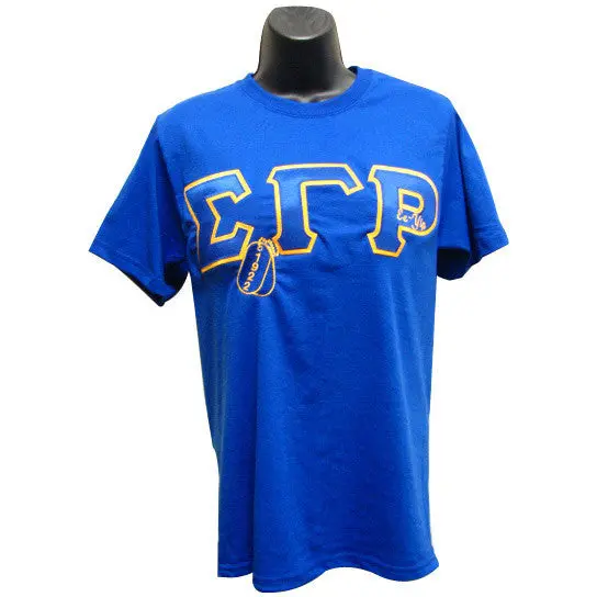 Sigma Gamma Rho Embroidered Dogtag Tee 1