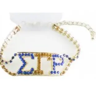 Sigma Gamma Rho Rhinestone Bracelet 1