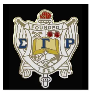 Sigma Gamma Rho Crystal Shield Pin 1