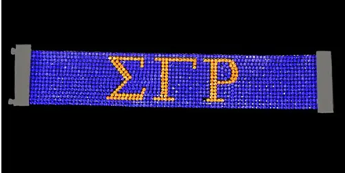 Sigma Gamma Rho Austrian Crystal Bracelet With Magnet Closure 1