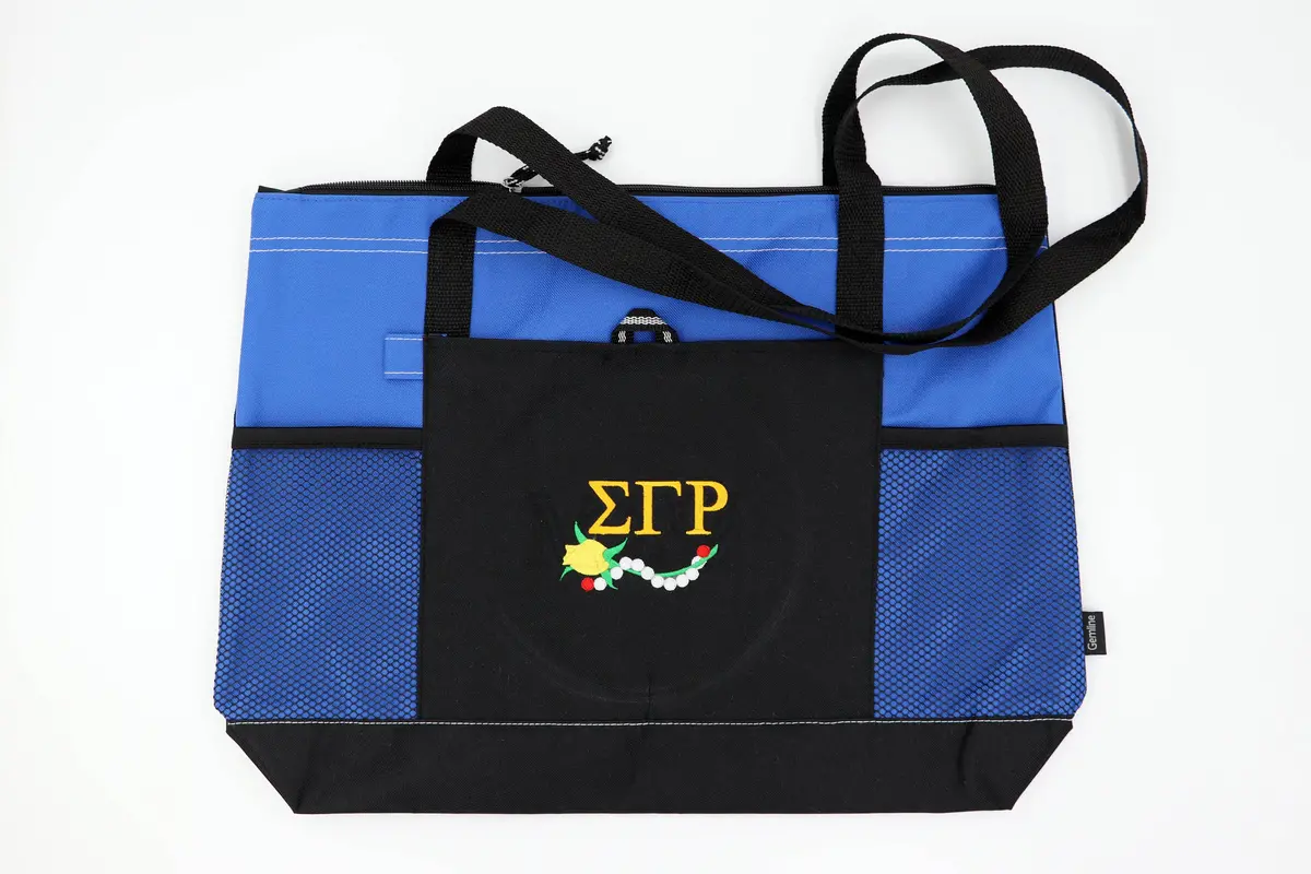 Sigma Gamma Rho Gemline Zippered Tote 1