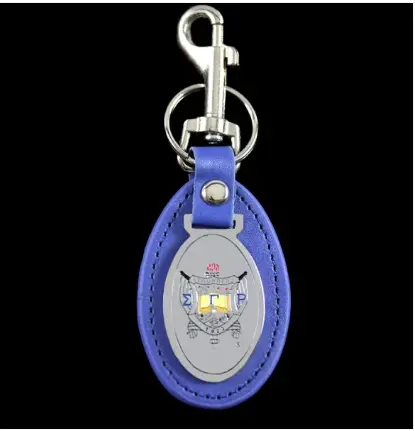 Sigma Gamma Rho Leather Fob Keychain 1