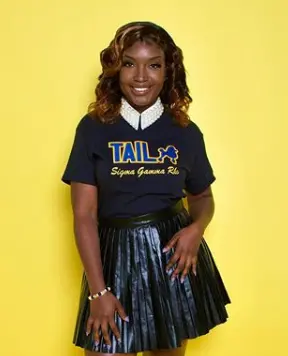 Sigma Gamma Rho Black Word Tee 1